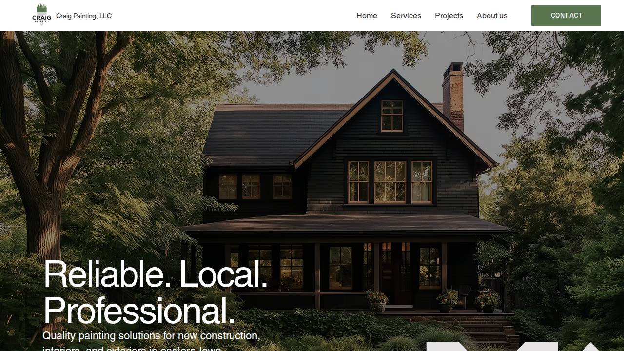 Wood, Craig A; Craigs Painting Service website screenshot