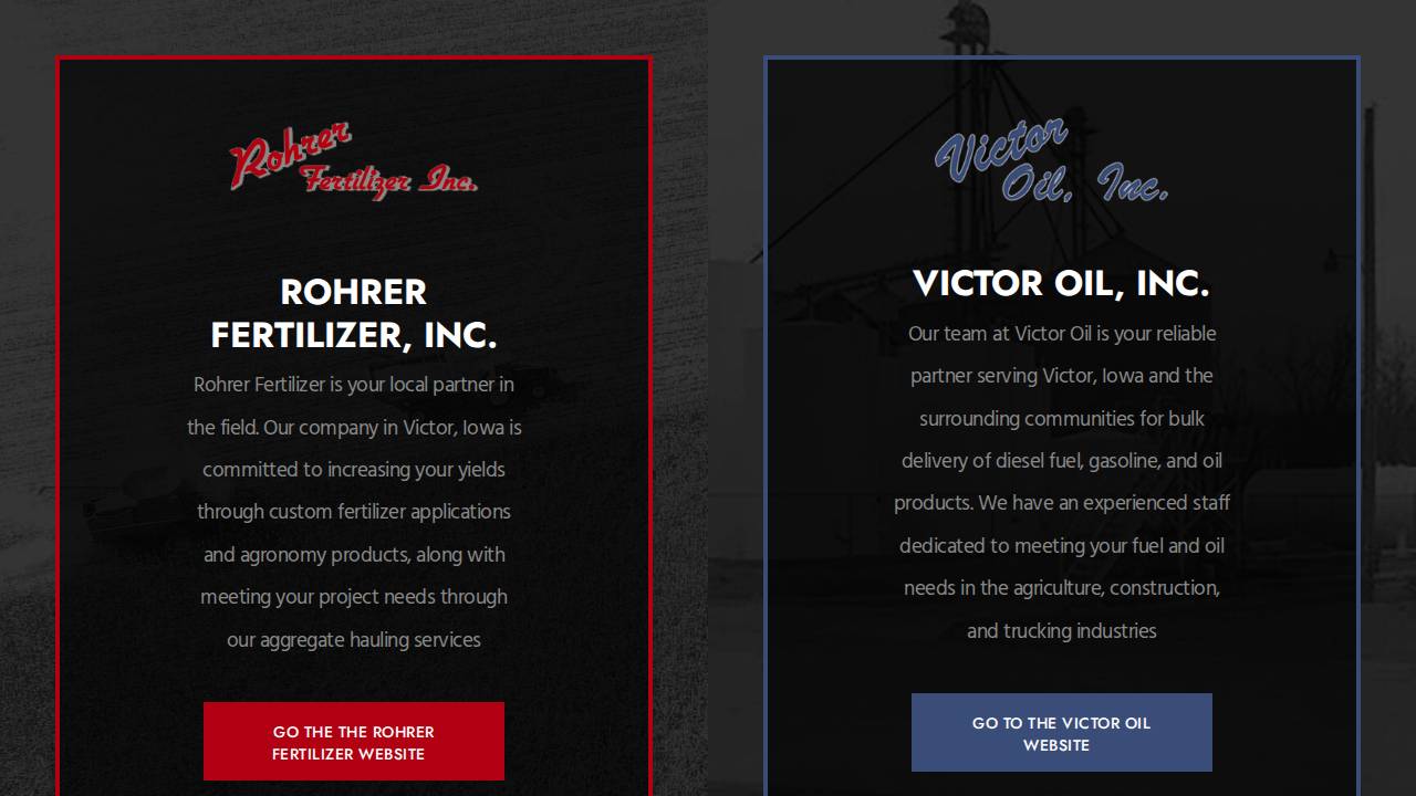 Rohrer Bros INC website screenshot