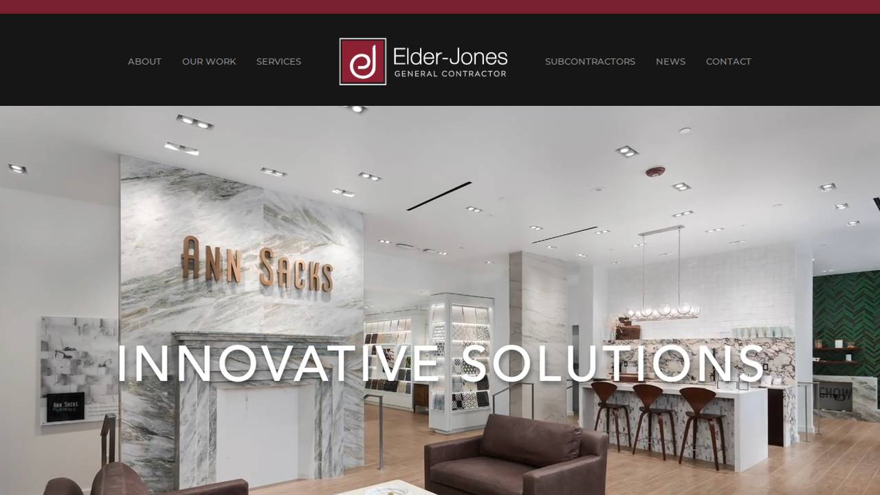 Elder-jones Inc, Elde website screenshot