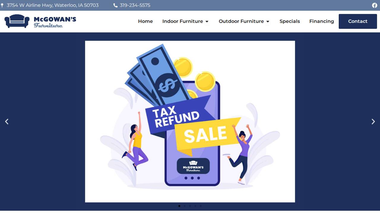 Mcgowans INC website screenshot
