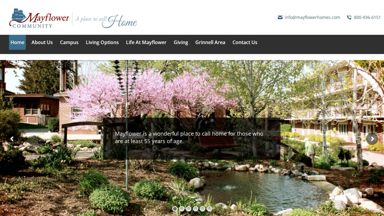Mayflower Homes Inc, Mayflower Homes, Inc. website screenshot