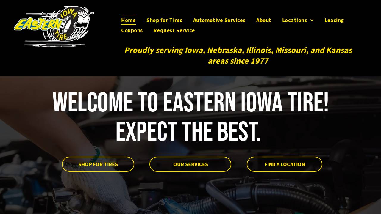 Eastern Iowa Tire INC website screenshot
