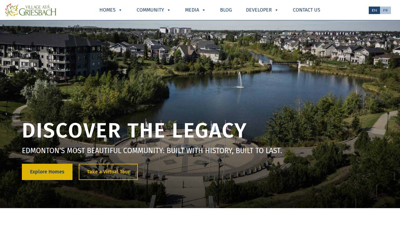 Griesbach, Wesley E; W E Griesbach Builders website screenshot