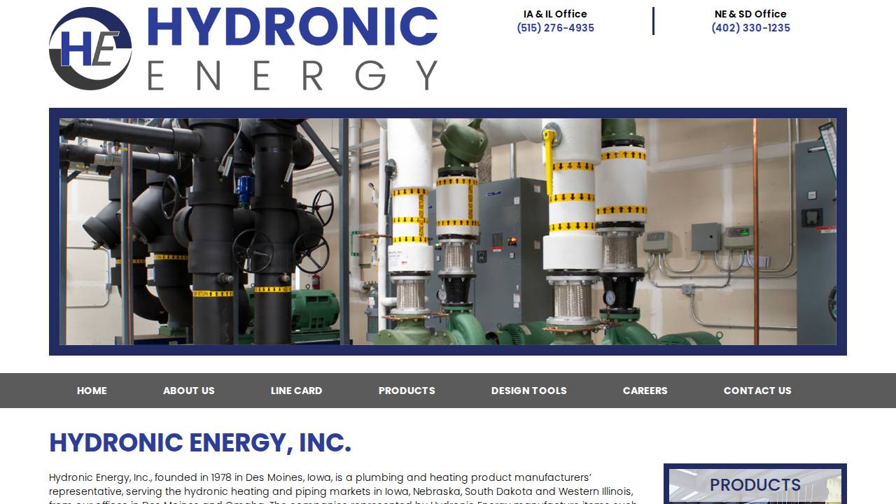 Heatronics Infra RED INC website screenshot