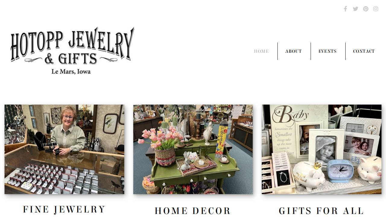 Grosenheider, David A; Hotopp Jewelry & Gifts website screenshot