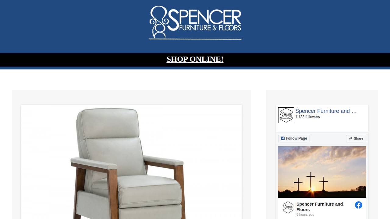 Spencer Furniture INC website screenshot