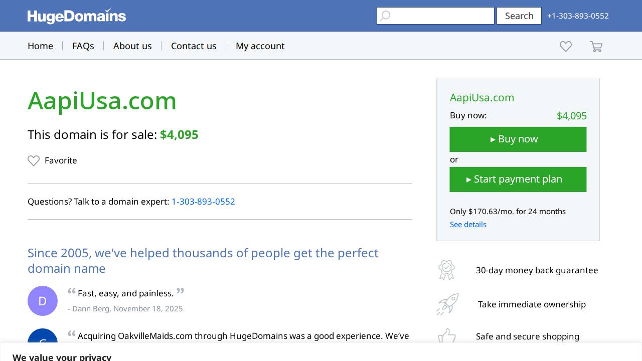 Architectural Aluminum Prodcts website screenshot