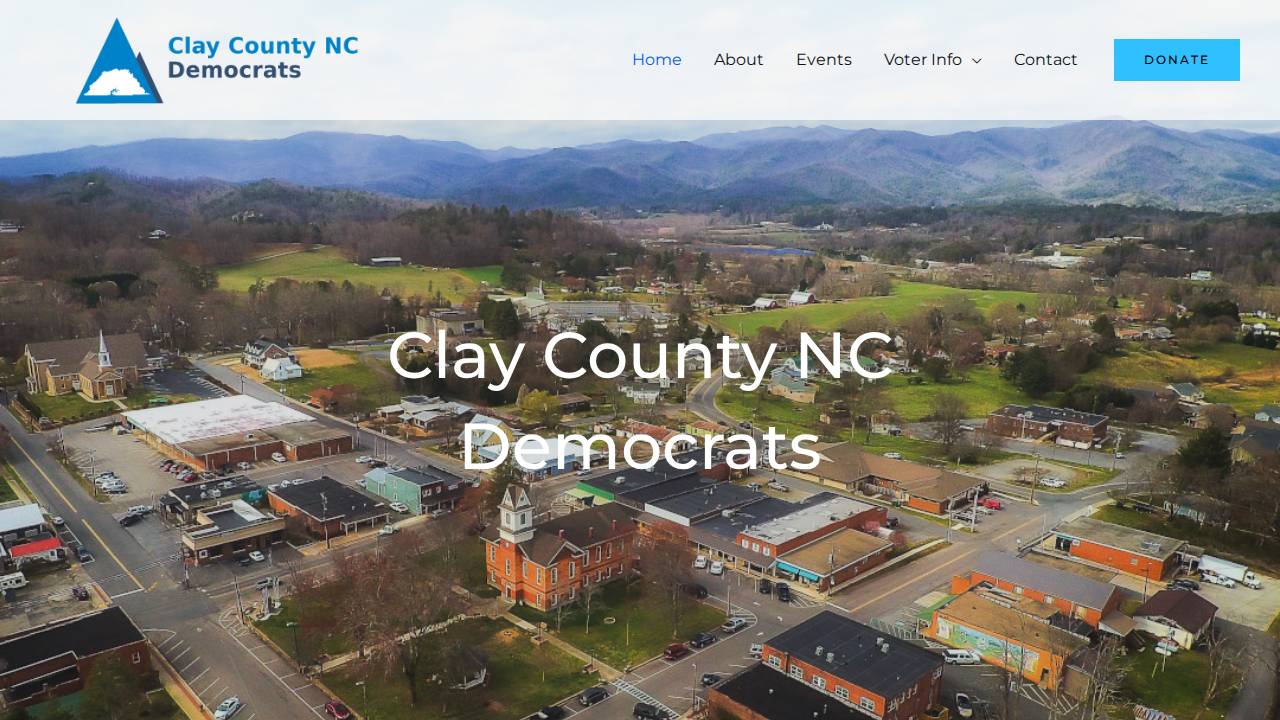 Clinton CO Democratic Central Comm website screenshot