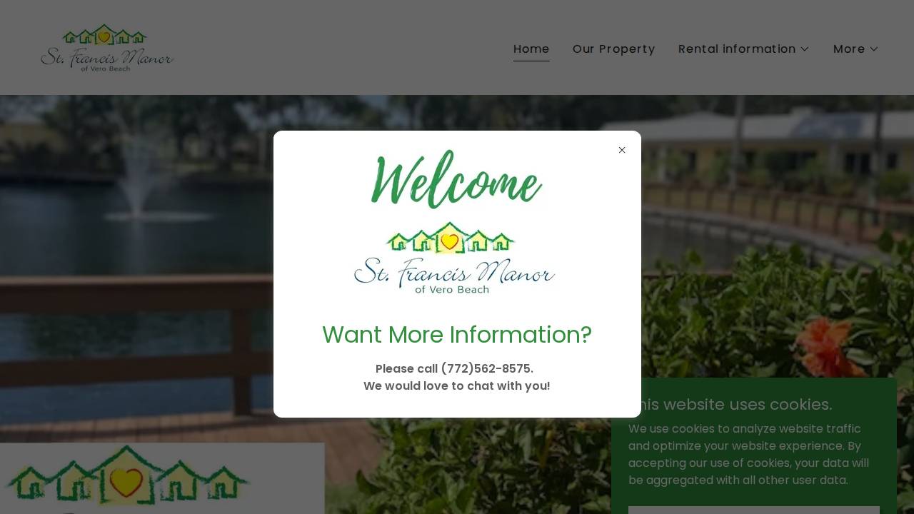 ST Francis Manor INC website screenshot