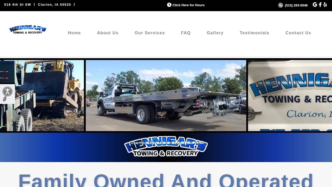 Steven Hennigar website screenshot