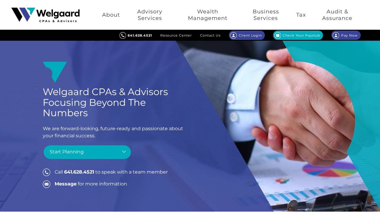 Welgaard Cpas & Advisors PC website screenshot