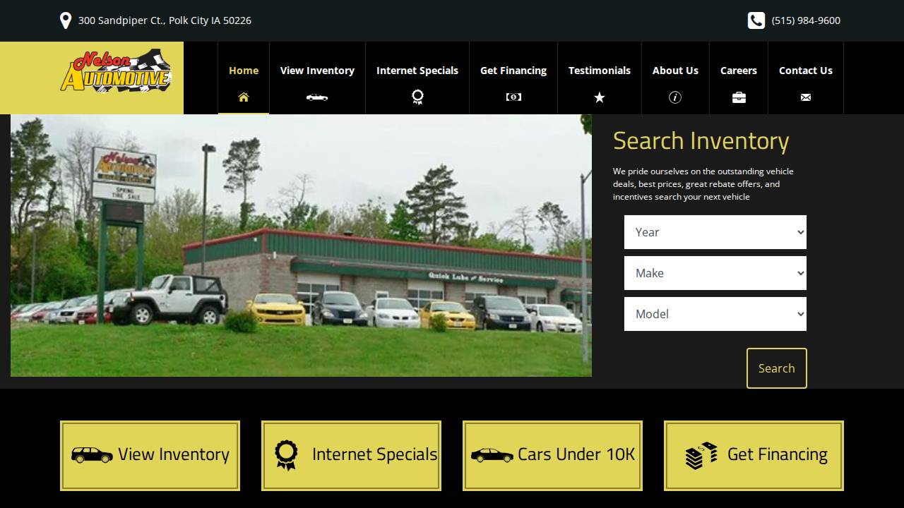 Timothy D Nelson website screenshot