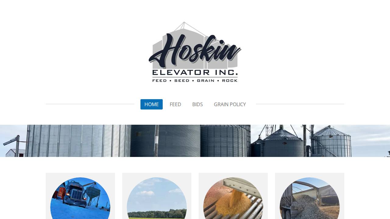 Hoskin Elevator INC website screenshot