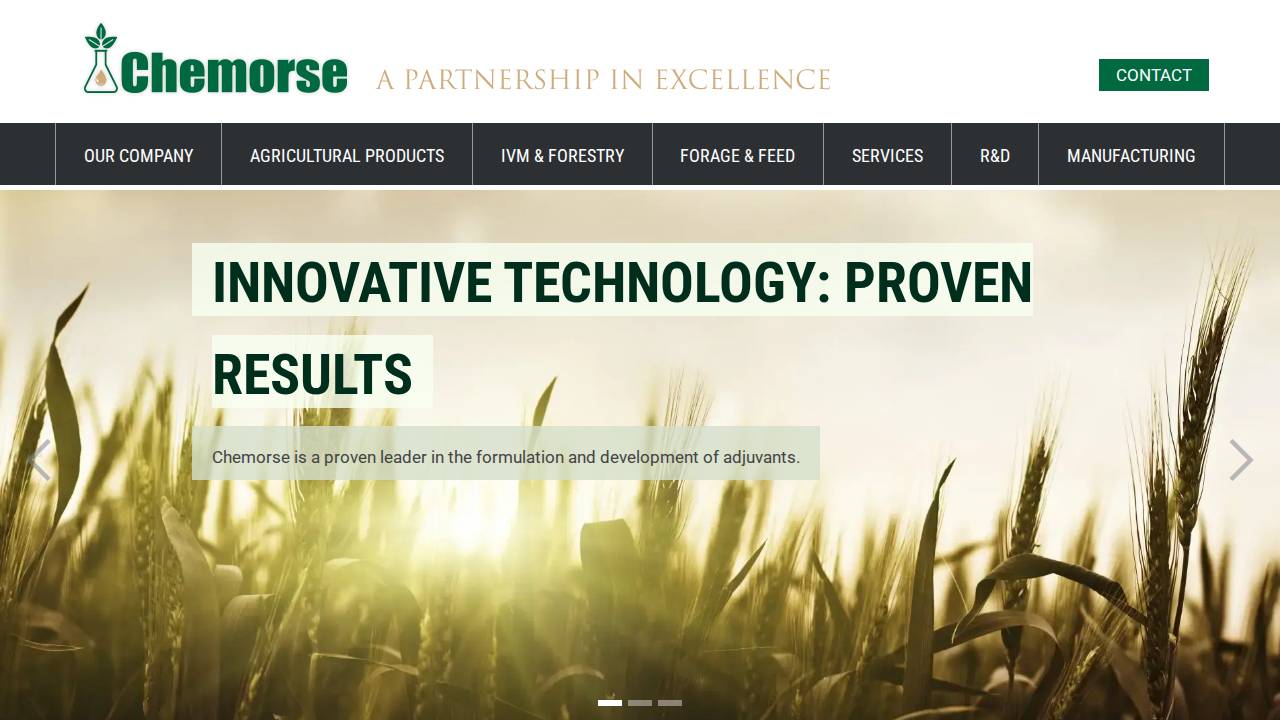 Chemorse LTD website screenshot