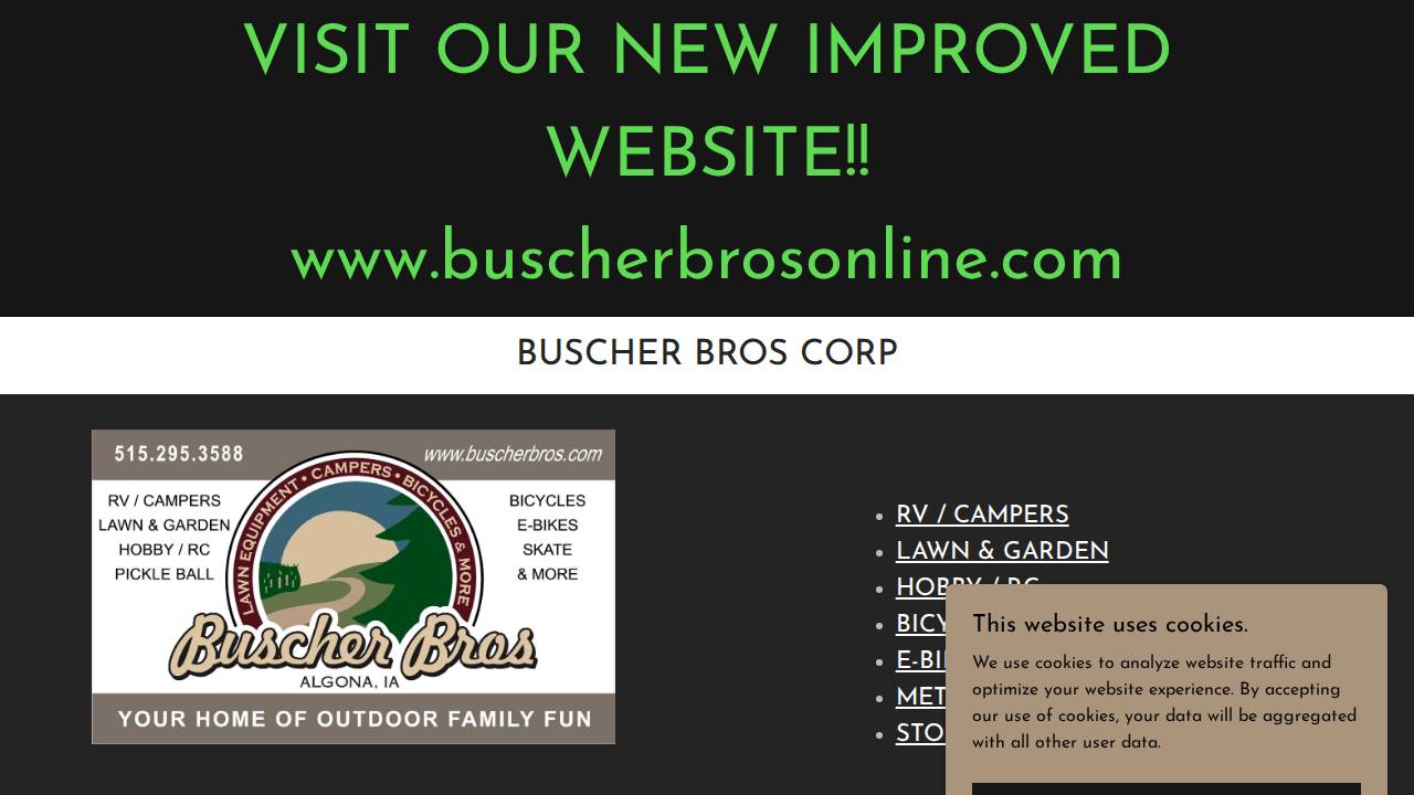 Buscher Bros Corporation website screenshot