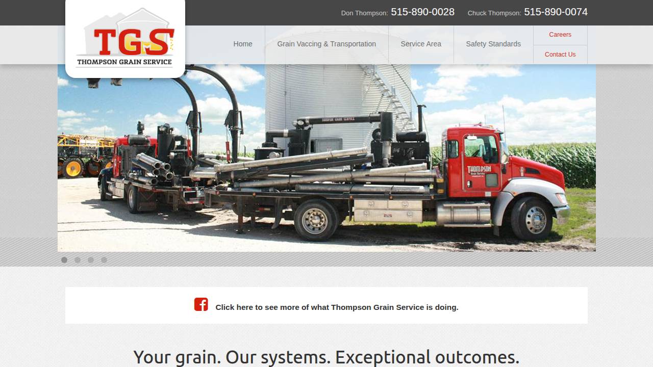 Donald W Thompson website screenshot