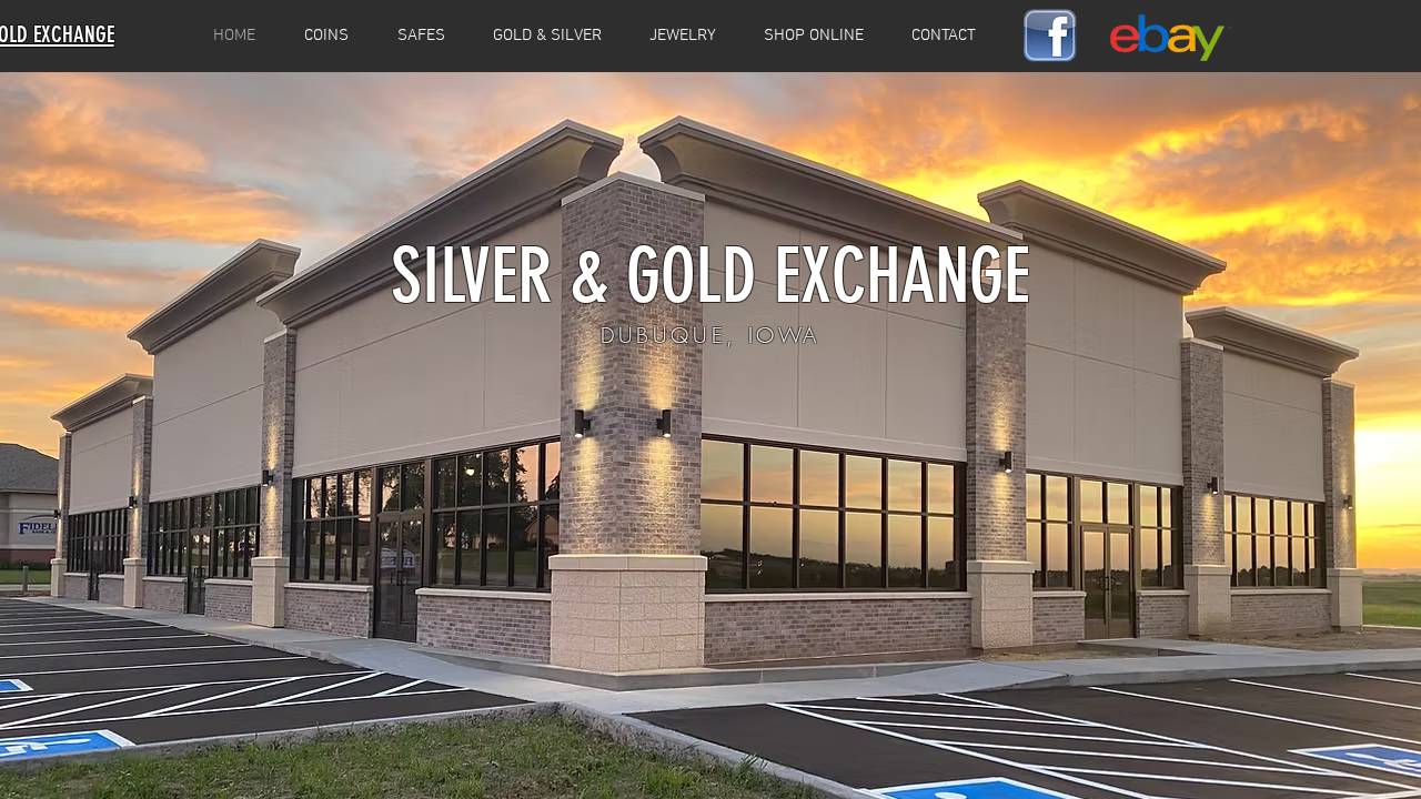 Dubuque Coin & Antiques website screenshot