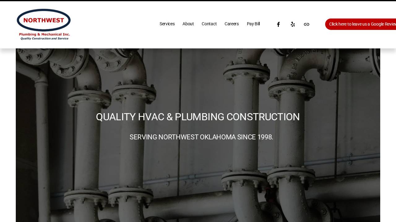 Northwest Mechanical INC website screenshot