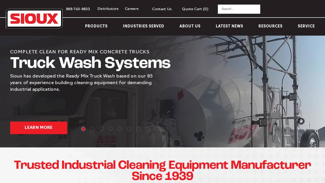Sioux Products CO INC website screenshot