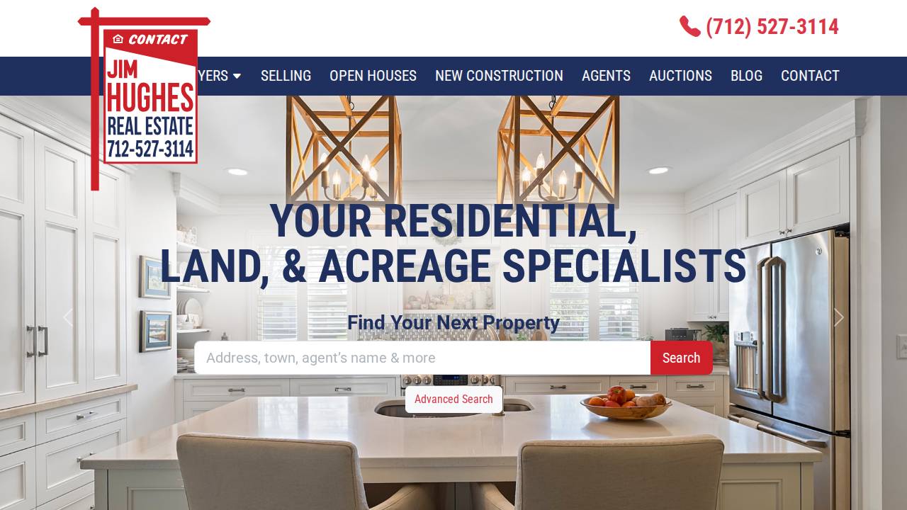 James E Hughes website screenshot