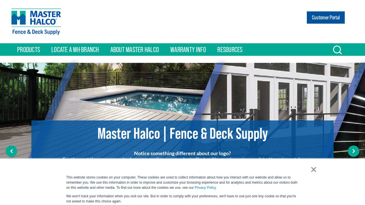 Master-halco Inc, Master Halco INC website screenshot