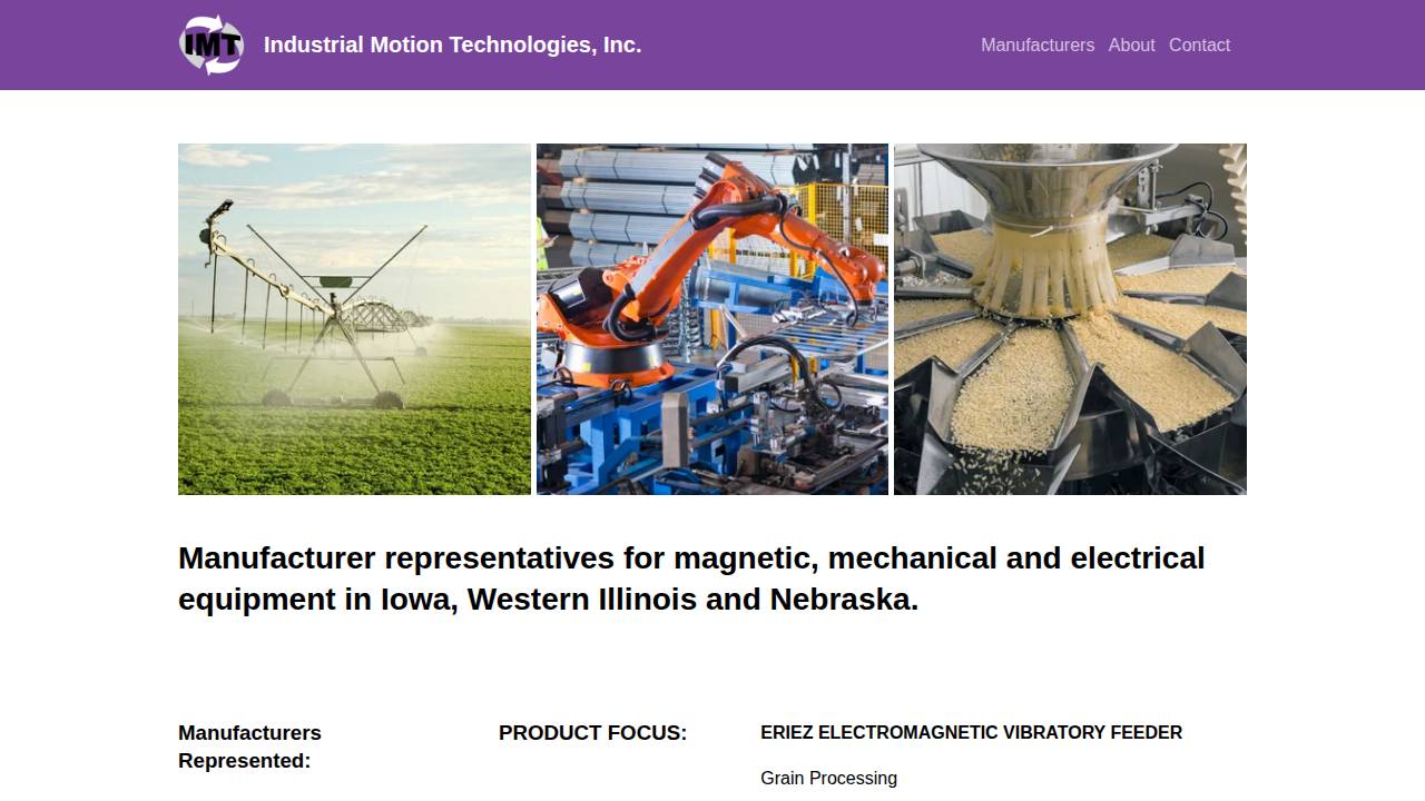 Industrial Motion Technologies INC website screenshot