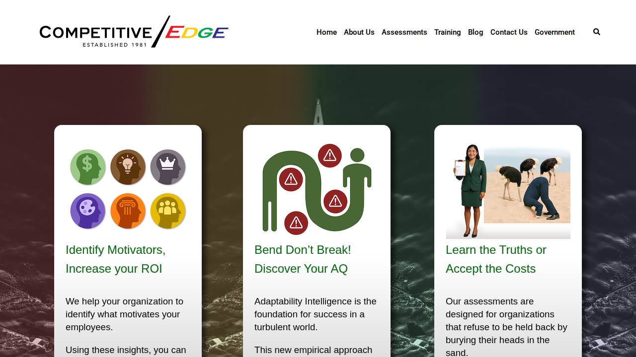 Competitive Edge INC website screenshot