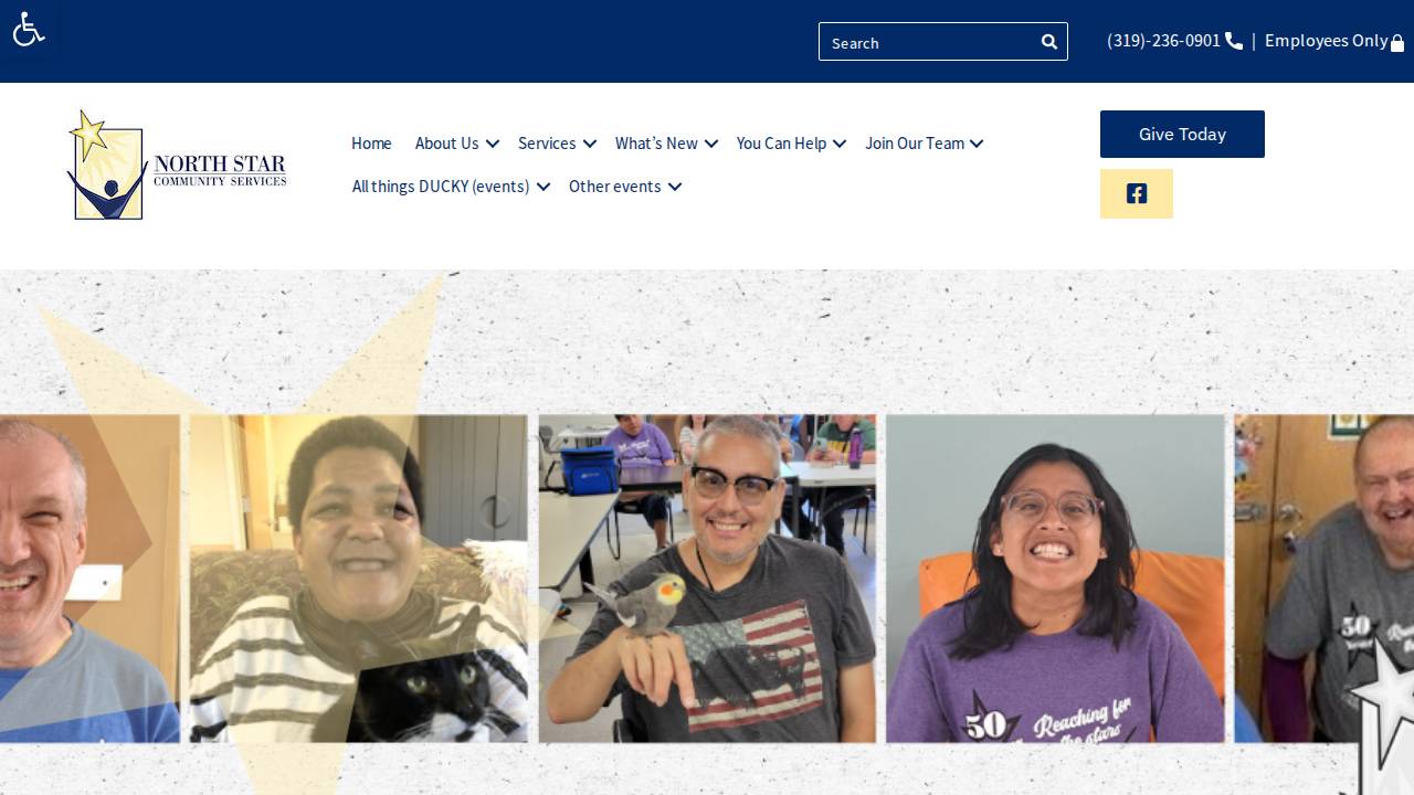 North Star Community Services website screenshot