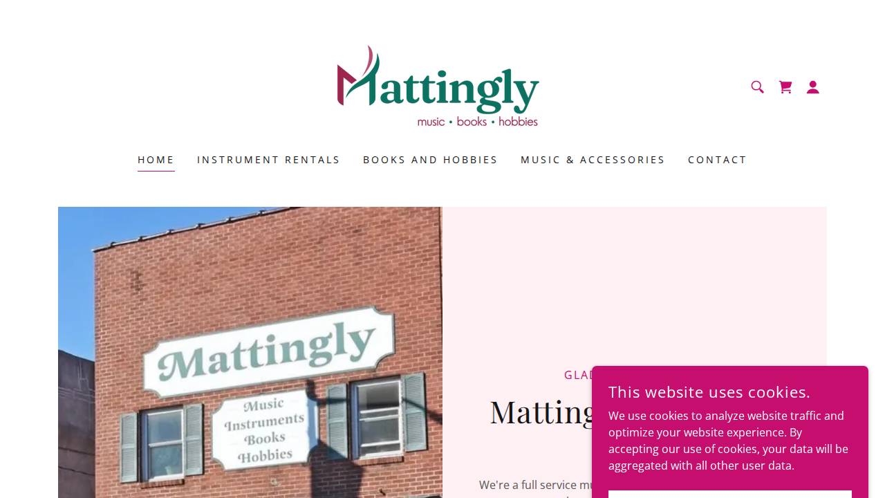 Newman Singers Mattingly Music website screenshot