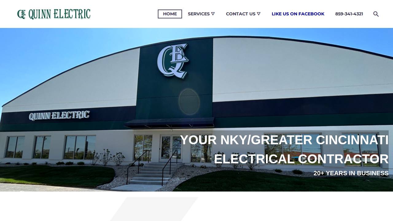 Quinn Electric Corporation website screenshot
