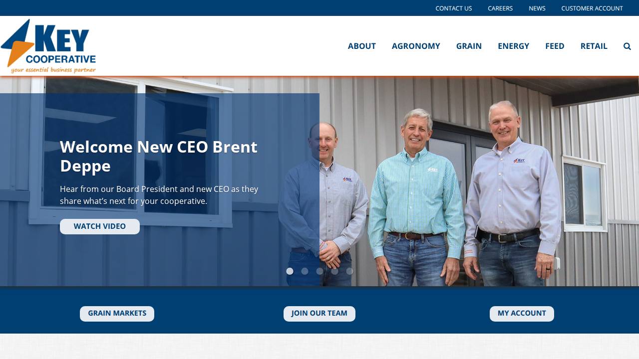 KEY Cooperative, DBA KEY Cooperative website screenshot