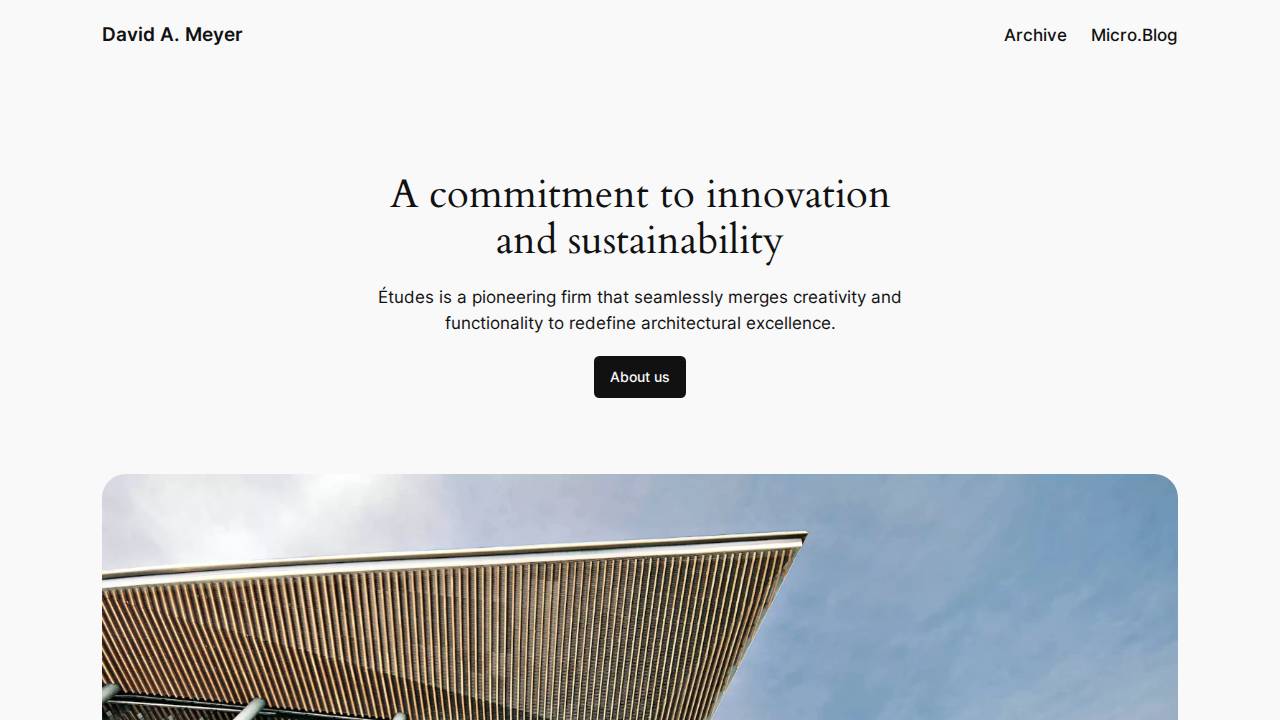 David A Meyer website screenshot