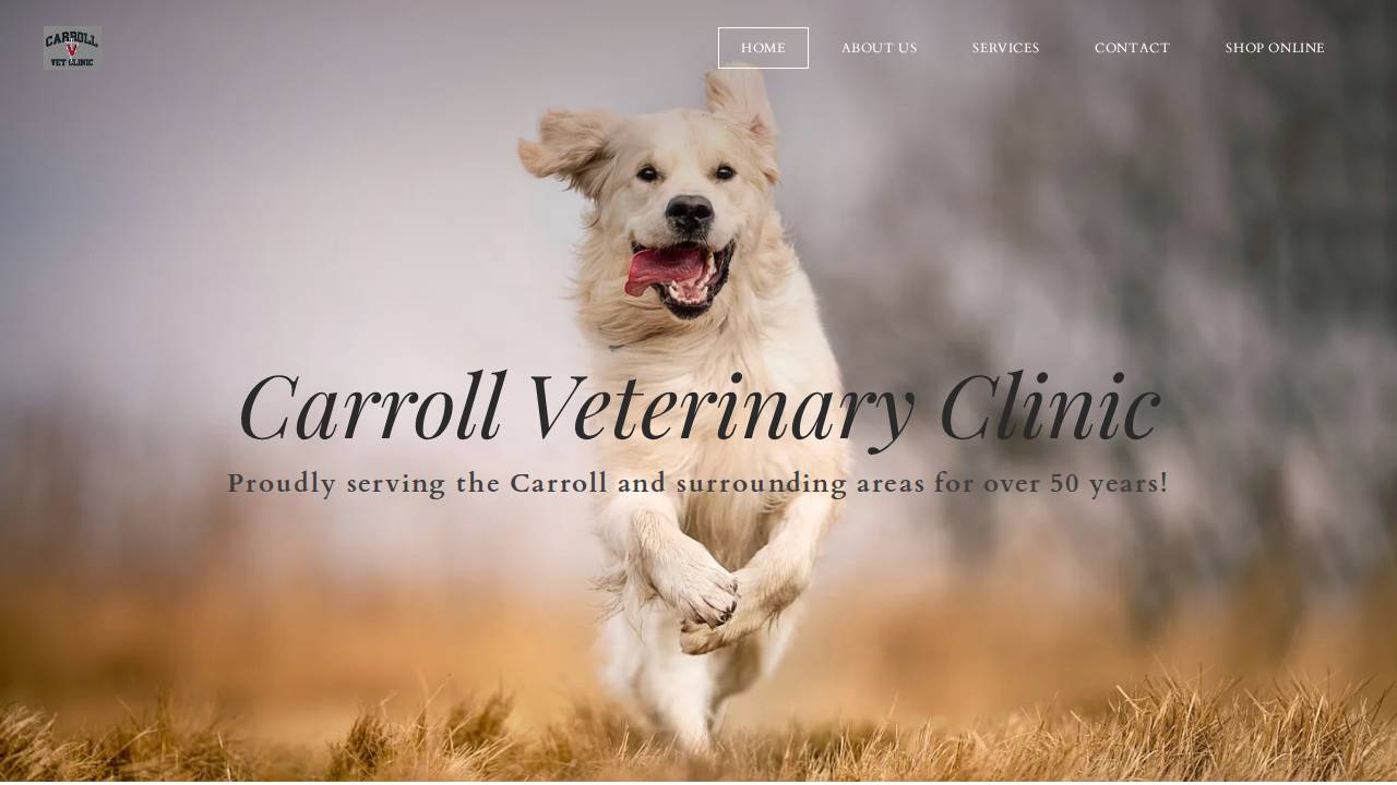 Carroll Veterinary Clinic PC website screenshot