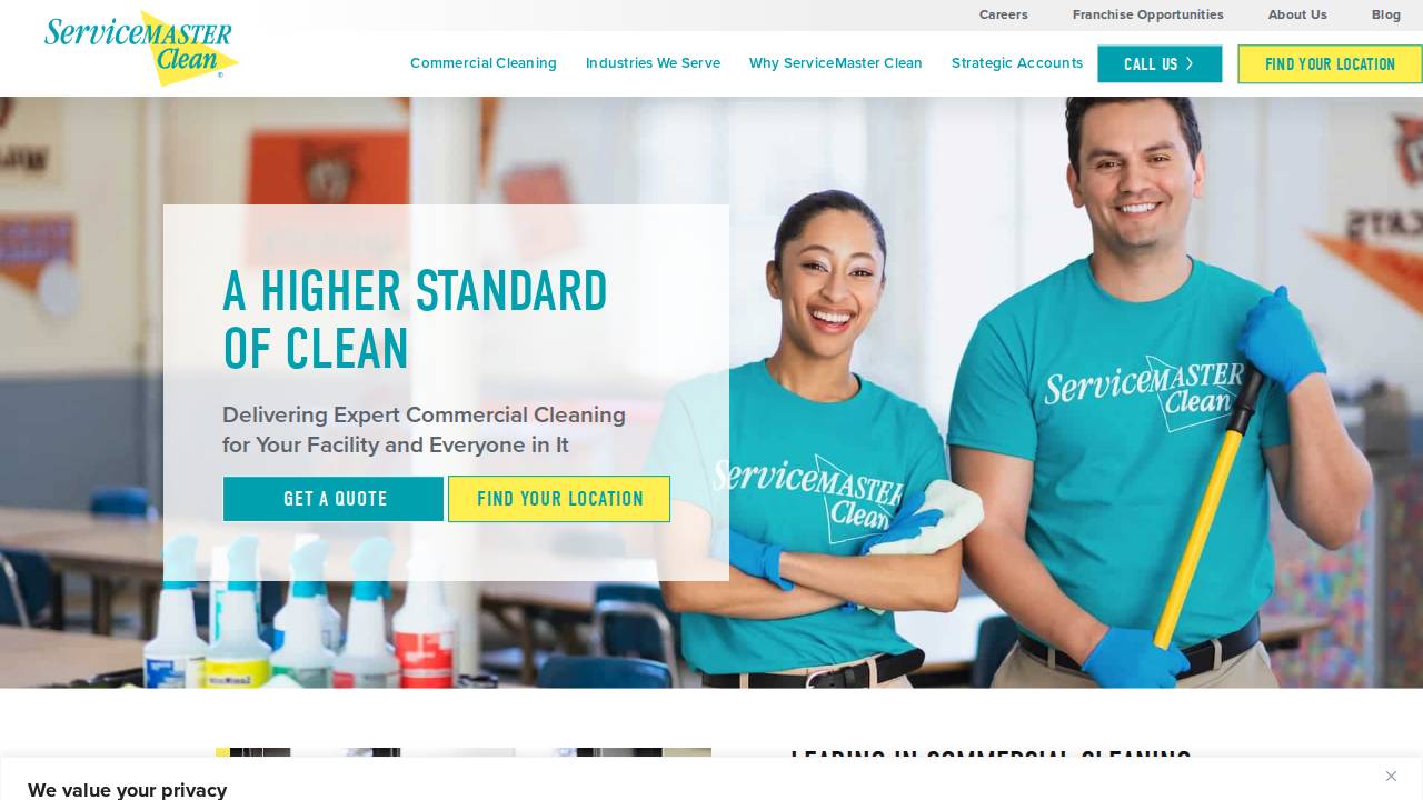 ABM Limited, Servicemaster Bldg Maint website screenshot