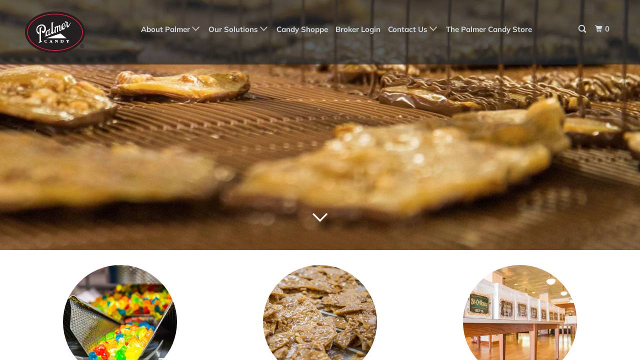 Palmer AND Company, Palmer Candy Company website screenshot