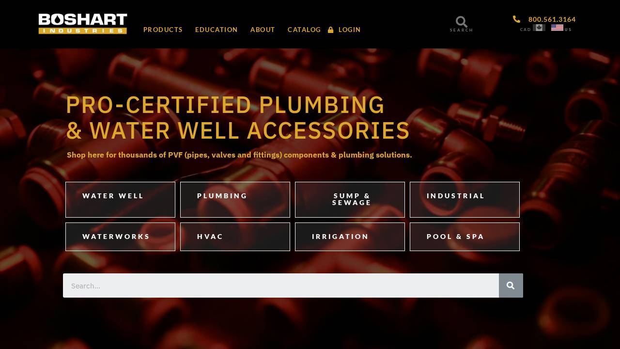 Boshart Sales Incorporated website screenshot