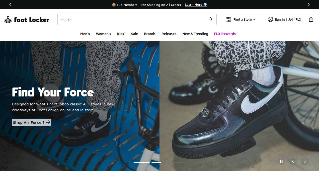 Foot Locker Retail Inc, Footlocker #7714 website screenshot