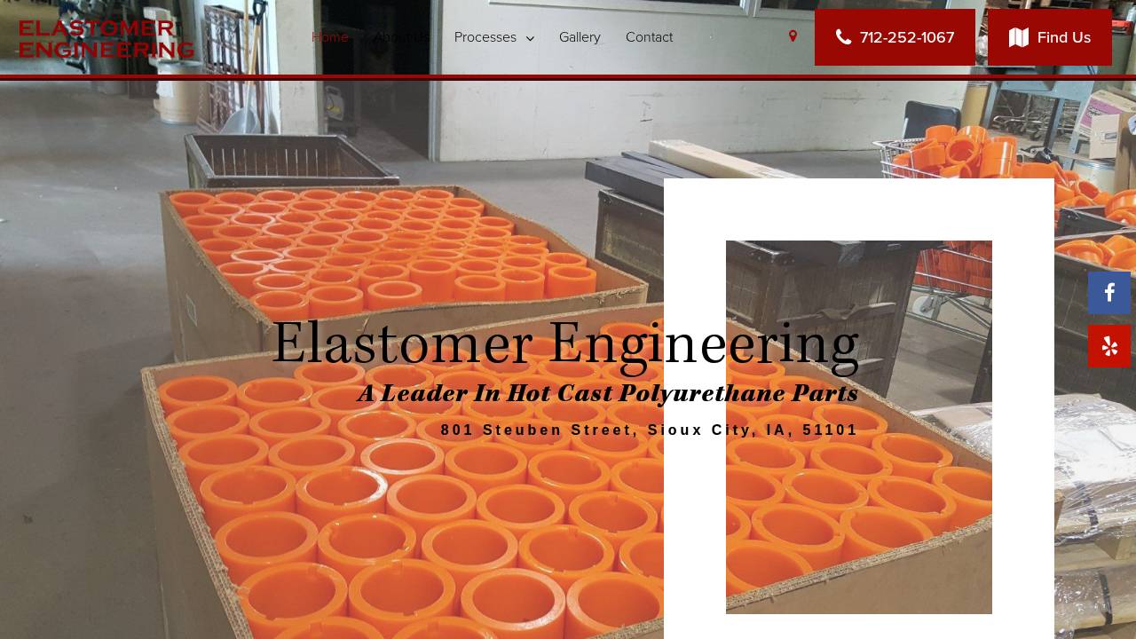 Elastomer Engineering INC website screenshot