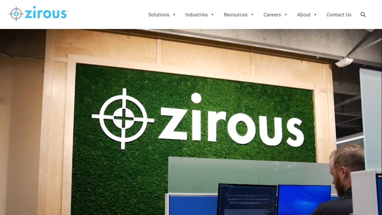 Zirous INC website screenshot