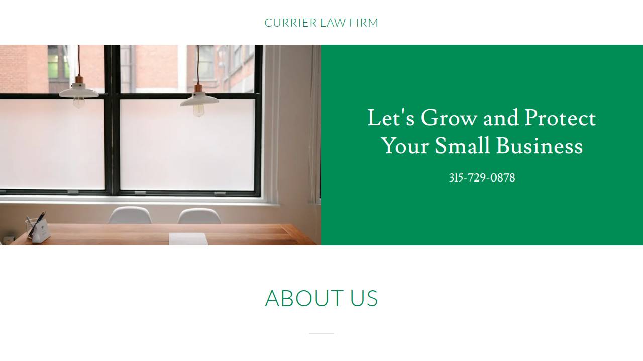 Currier,steven T website screenshot