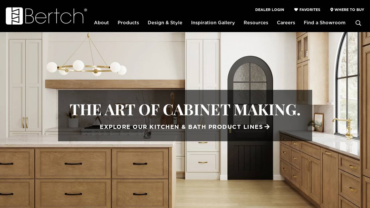 Bertch Cabinet MFG INC NKA website screenshot