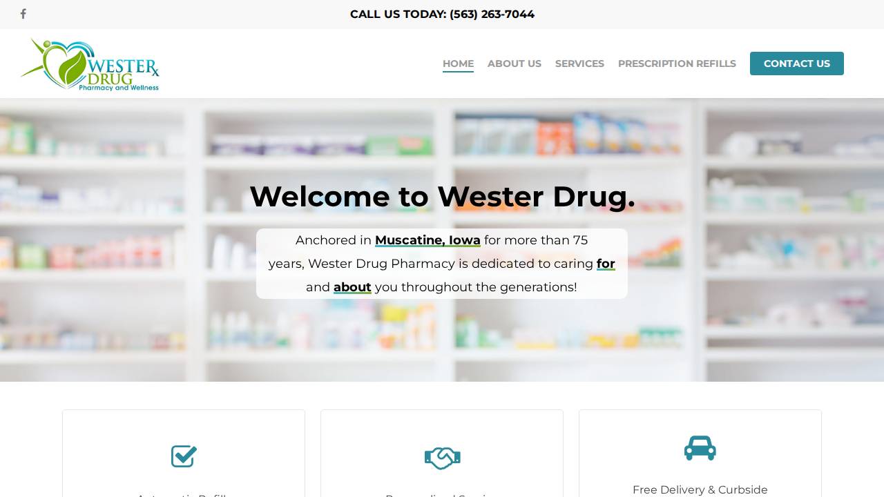 Wester Drug INC website screenshot