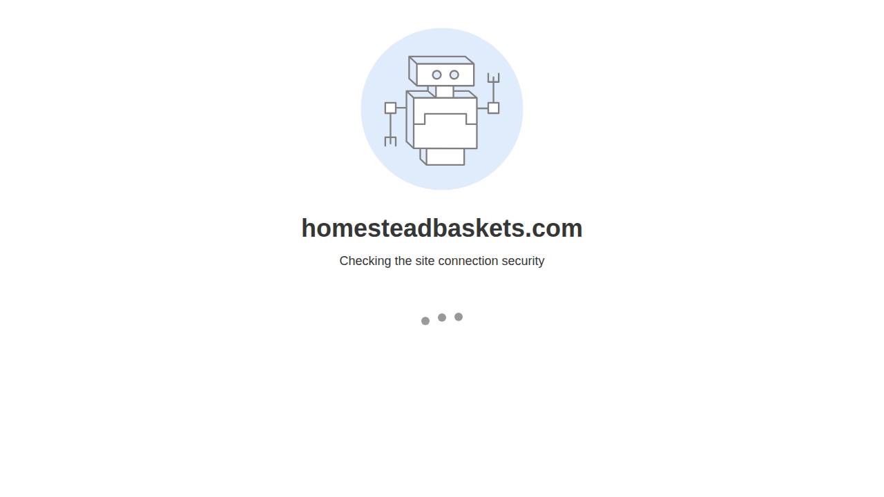 Homestead Baskets website screenshot