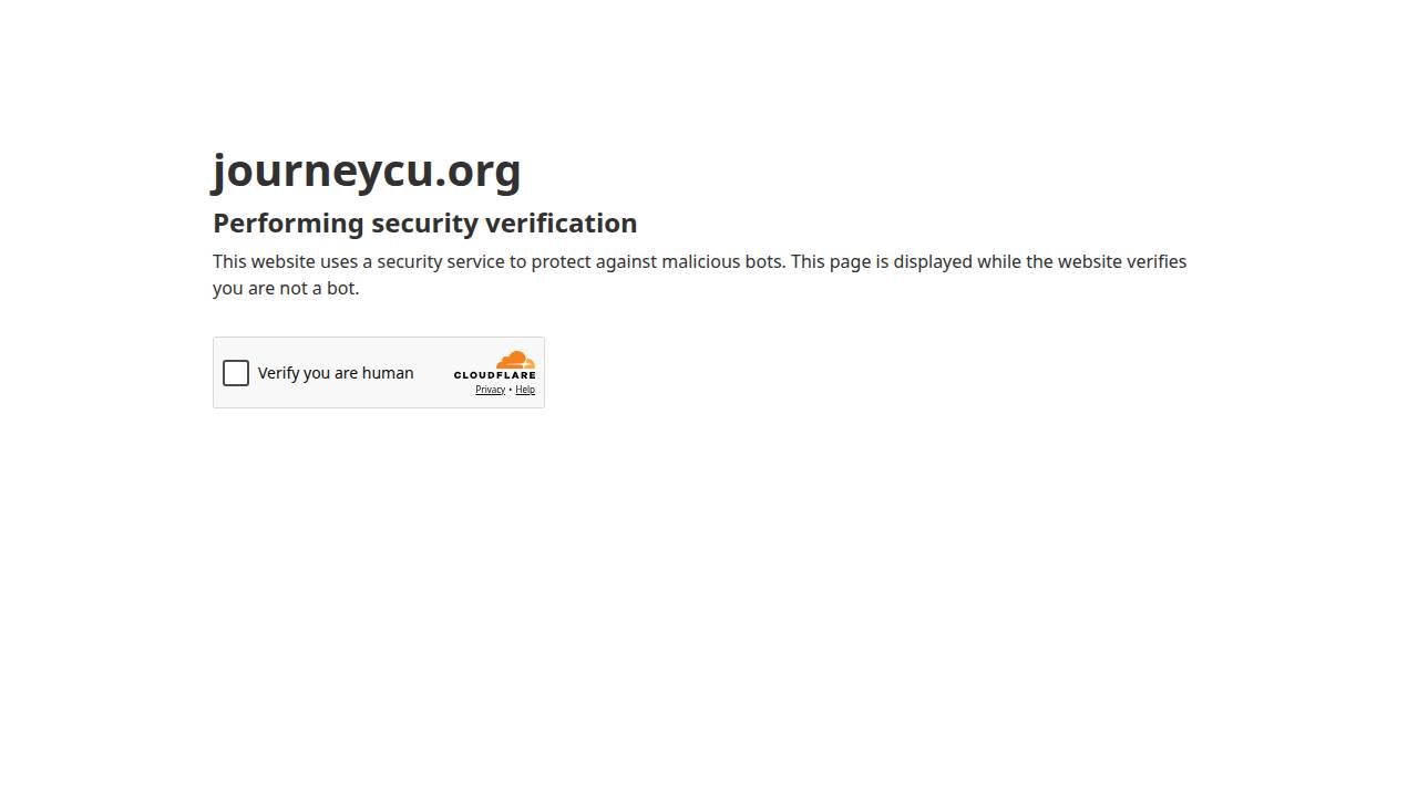 Journey Credit Union website screenshot