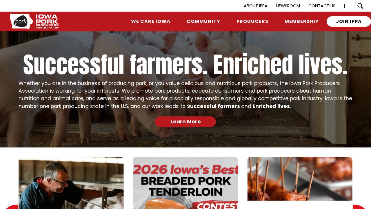 Iowa Pork Producers Association, Iowa Pork Producers Assn website screenshot