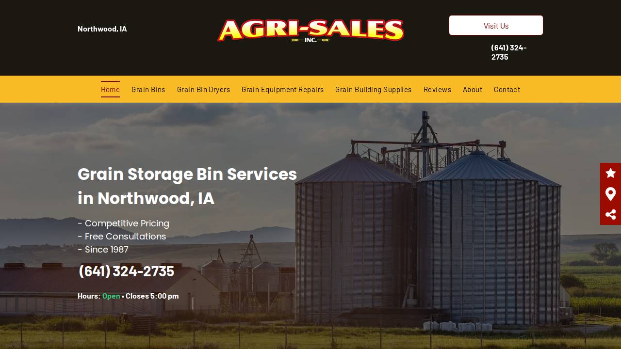 Agri Sales & Building Supply INC website screenshot