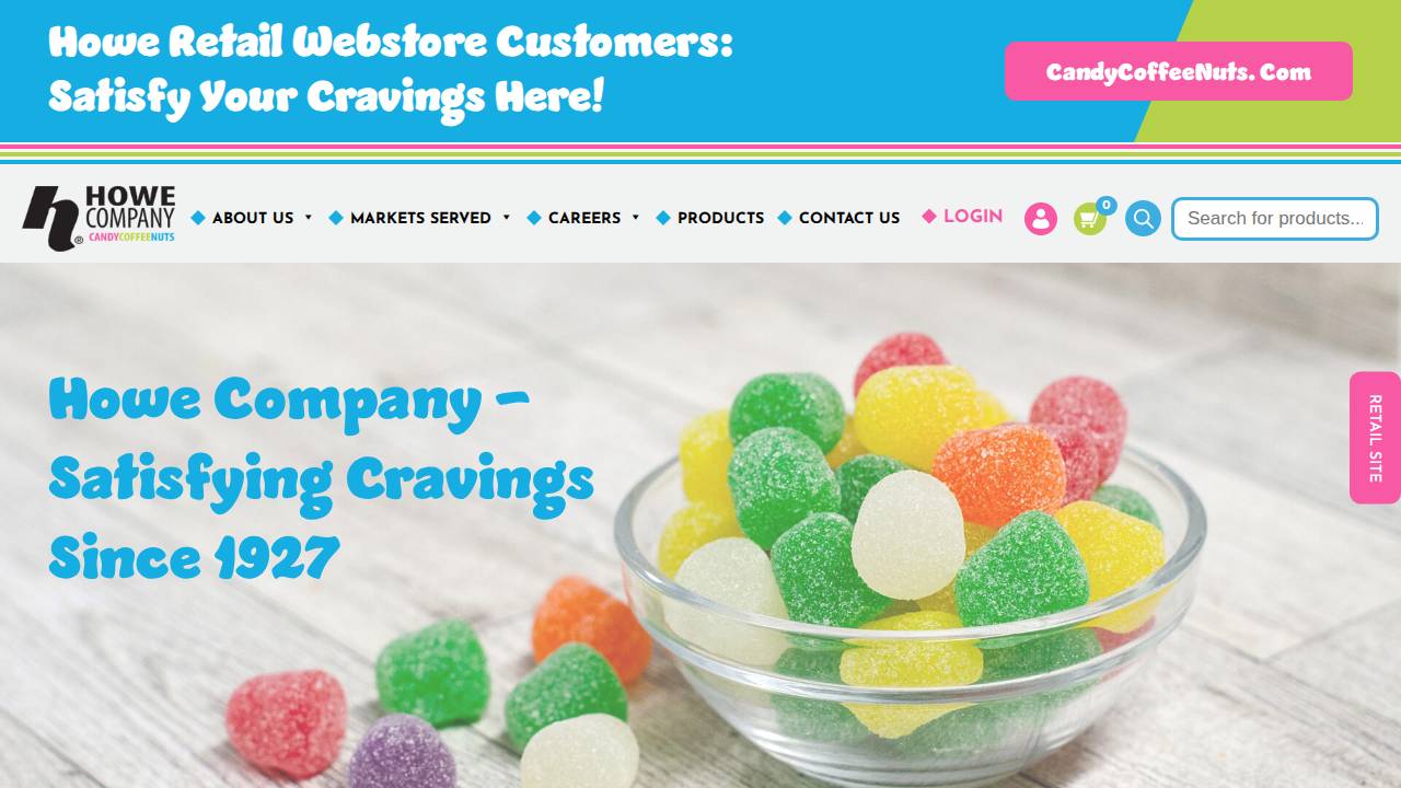 Howe Sales CO website screenshot