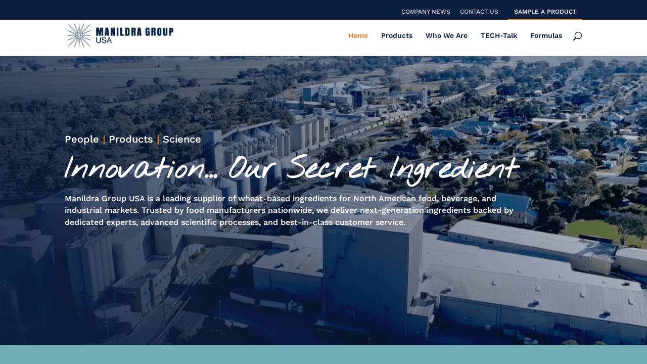 Manildra Energy Corp website screenshot