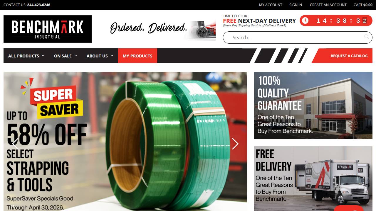 Benchmark INC website screenshot