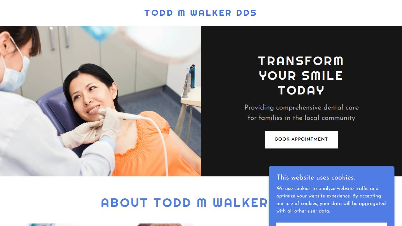 Todd M Walker Dds website screenshot